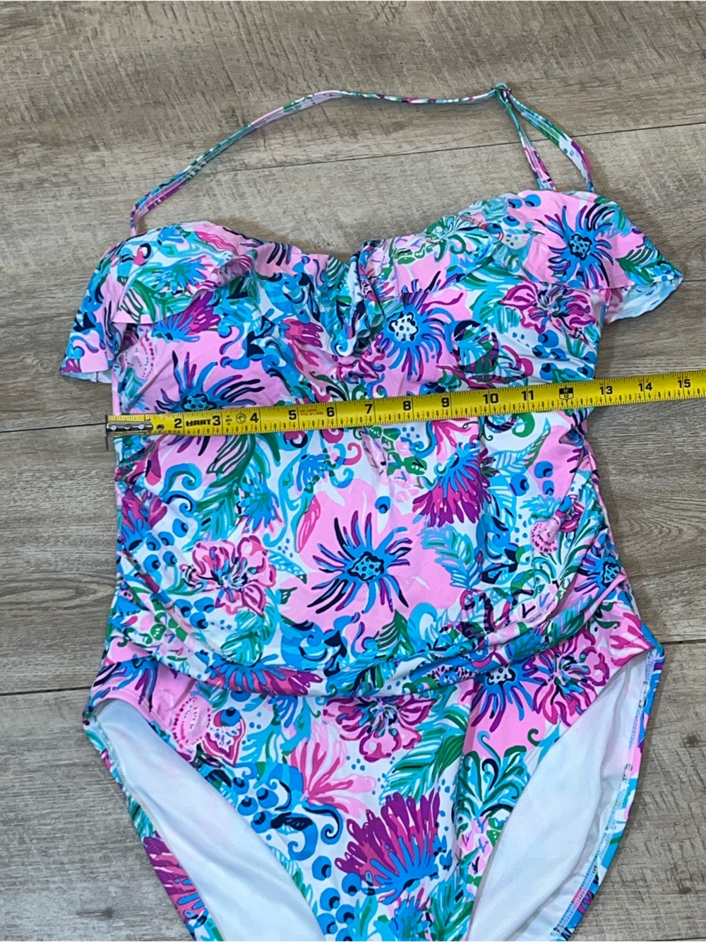 Lilly Pulitzer Rubyann One Piece Swimsuit in Mandevilla Baby Paradise Petals 12 - Picture 6 of 10